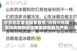 中东地区重点国家疫情/所有中东国家均有病例报告哪里疫情最为严重