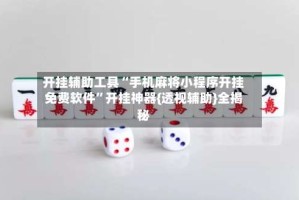 开挂辅助工具“手机麻将小程序开挂免费软件”开挂神器{透视辅助}全揭秘