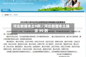河北新增本土9例／河北新增本土确诊 90 例