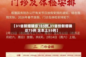 【31省新增确诊105例,31省份新增确诊75例 含本土55例】
