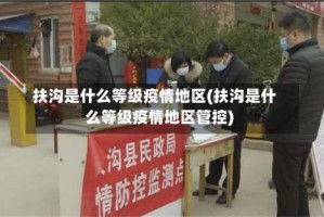 扶沟是什么等级疫情地区(扶沟是什么等级疫情地区管控)