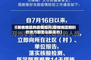 【其他地区的疫情如何,疫情地区到别的地方是怎么隔离的】