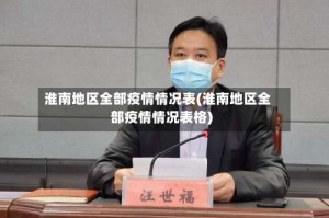 淮南地区全部疫情情况表(淮南地区全部疫情情况表格)