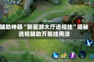辅助神器“新星游大厅透视挂”揭秘透视辅助万能挂用法