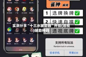 实测分享“十三水辅助器”开挂(透视)辅助神器