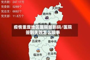 疫情重度地区医院签到码/医院签到失败怎么回事