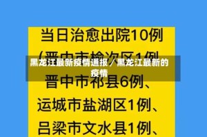 黑龙江最新疫情通报／黑龙江最新的疫情