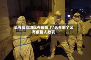 长春哪些地区有疫情了/长春哪个区有疫情人数表