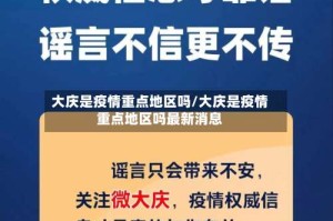 大庆是疫情重点地区吗/大庆是疫情重点地区吗最新消息
