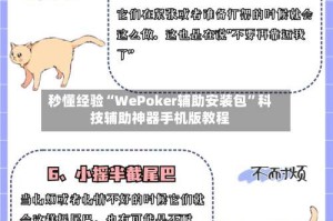 秒懂经验“WePoker辅助安装包”科技辅助神器手机版教程