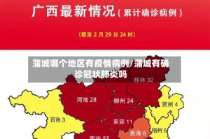 蒲城哪个地区有疫情病例/蒲城有确诊冠状肺炎吗