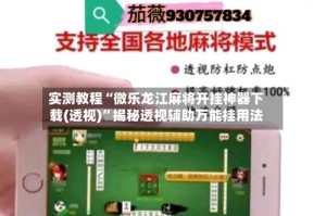 实测教程“微乐龙江麻将开挂神器下载(透视)”揭秘透视辅助万能挂用法