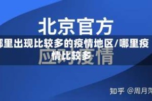 哪里出现比较多的疫情地区/哪里疫情比较多