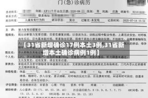 【31省新增确诊17例本土3例,31省新增本土确诊病例1例】