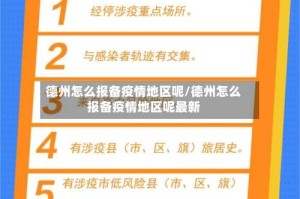 德州怎么报备疫情地区呢/德州怎么报备疫情地区呢最新