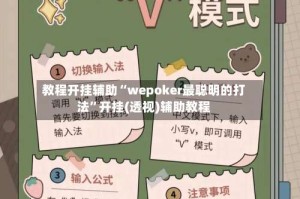 教程开挂辅助“wepoker最聪明的打法”开挂(透视)辅助教程