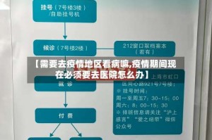 【需要去疫情地区看病嘛,疫情期间现在必须要去医院怎么办】