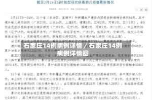 石家庄14例病例详情／石家庄14例病例详情图