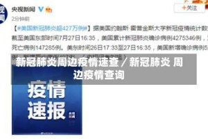 新冠肺炎周边疫情速查／新冠肺炎 周边疫情查询
