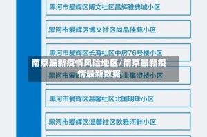 南京最新疫情风险地区/南京最新疫情最新数据