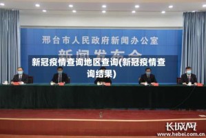 新冠疫情查询地区查询(新冠疫情查询结果)