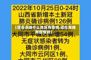 【现在赤峰什么地区有疫情,现在赤峰有疫情吗】