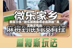 教程分享“微乐陕西麻将必赢神器”其实确实有挂