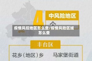 疫情风控地区怎么查/疫情风险区域怎么查