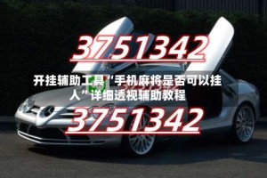 开挂辅助工具“手机麻将是否可以挂人”详细透视辅助教程