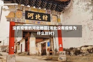 没有疫情的河北地区(河北没有疫情为什么封村)