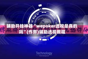 辅助开挂神器“wepoker透视是真的吗”(作弊)辅助透视教程