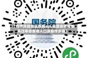 【疫情风险地区数据api,全国各地疫情风险等级查询入口及操作步骤】