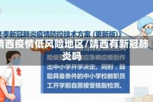 靖西疫情低风险地区/靖西有新冠肺炎吗