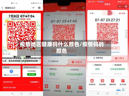 疫情地区健康码什么颜色/疫情码的颜色-第1张图片