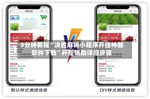 3分钟教程“决胜麻将小程序开挂神器软件下载	”开挂辅助详细步骤-第2张图片