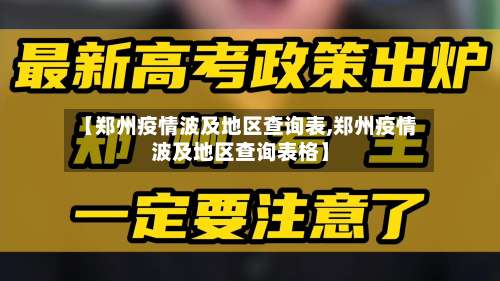 【郑州疫情波及地区查询表,郑州疫情波及地区查询表格】-第1张图片