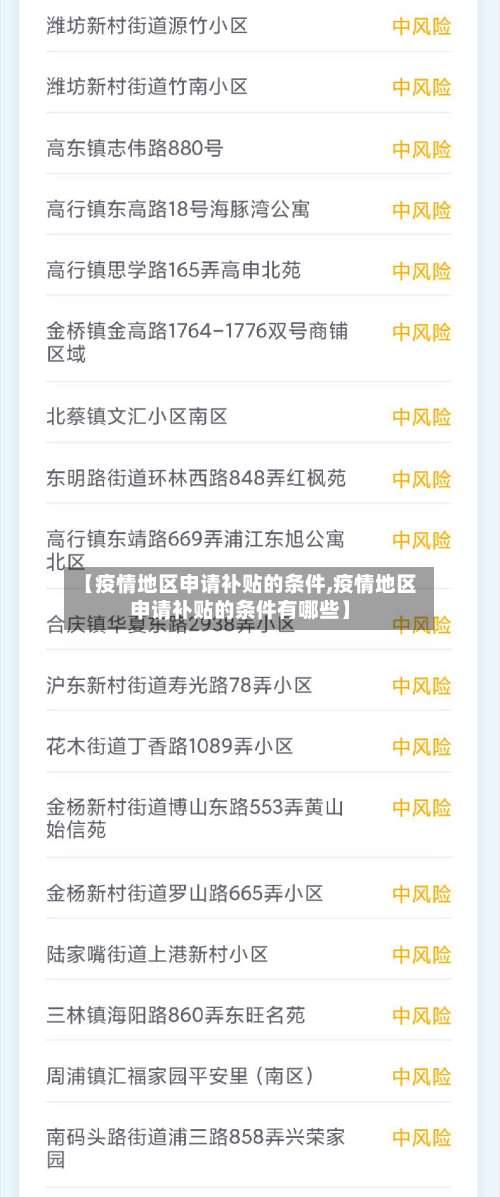 【疫情地区申请补贴的条件,疫情地区申请补贴的条件有哪些】-第2张图片