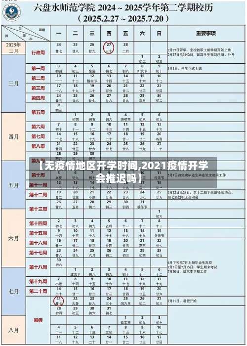 【无疫情地区开学时间,2021疫情开学会推迟吗】-第1张图片