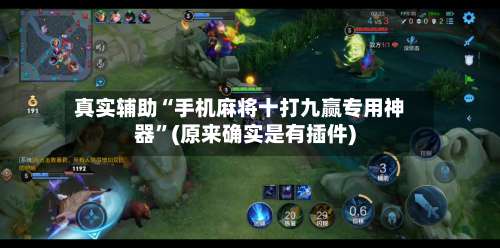 真实辅助“手机麻将十打九赢专用神器	”(原来确实是有插件)-第2张图片