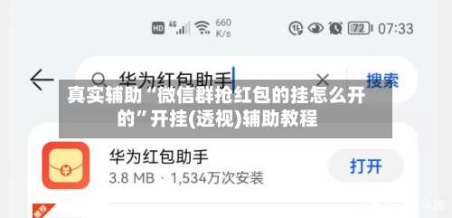 真实辅助“微信群抢红包的挂怎么开的”开挂(透视)辅助教程-第2张图片
