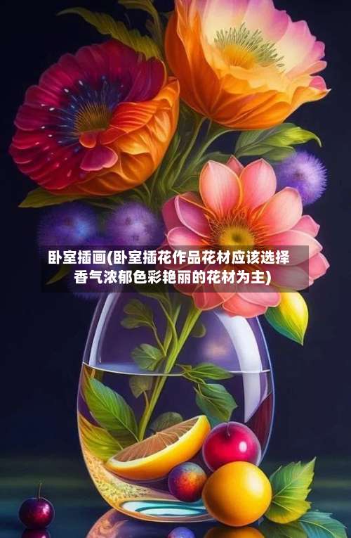 卧室插画(卧室插花作品花材应该选择香气浓郁色彩艳丽的花材为主)-第2张图片