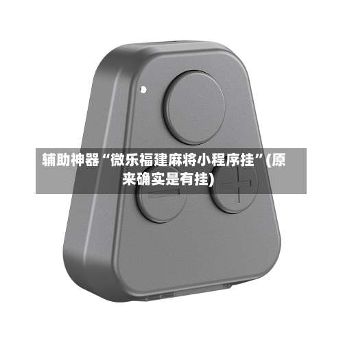 辅助神器“微乐福建麻将小程序挂”(原来确实是有挂)-第1张图片