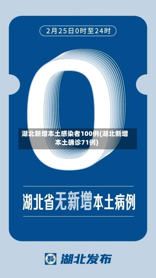 湖北新增本土感染者100例(湖北新增本土确诊71例)-第2张图片