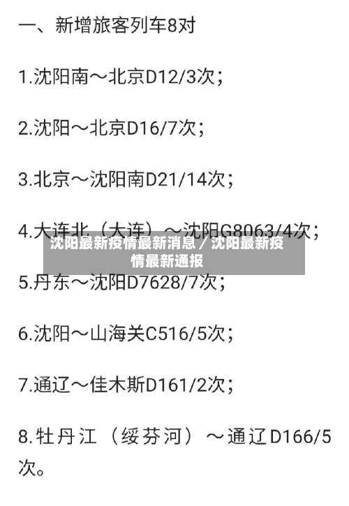 沈阳最新疫情最新消息／沈阳最新疫情最新通报-第1张图片