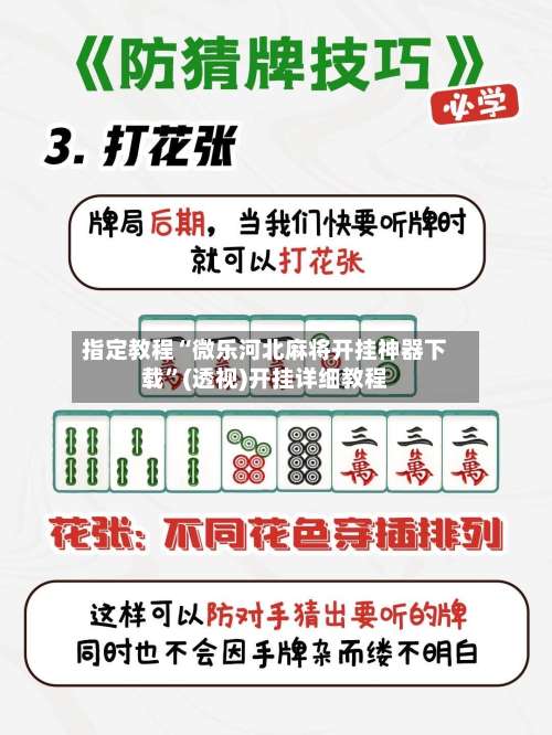 指定教程“微乐河北麻将开挂神器下载	”(透视)开挂详细教程-第1张图片