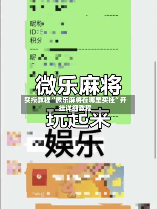 实操教程“微乐麻将在哪里买挂”开挂详细教程-第1张图片