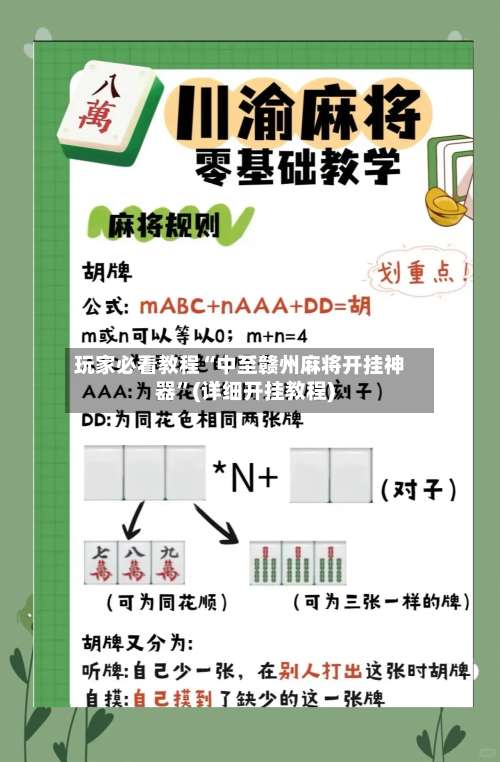 玩家必看教程“中至赣州麻将开挂神器”(详细开挂教程)-第3张图片
