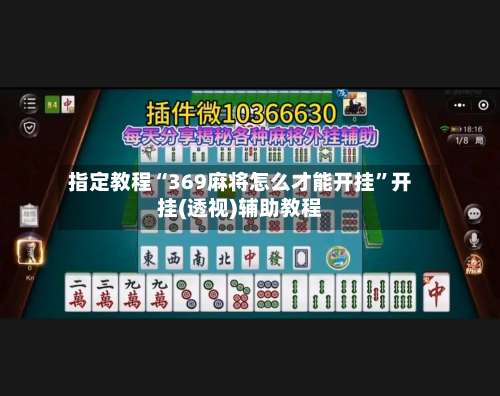 指定教程“369麻将怎么才能开挂	”开挂(透视)辅助教程-第1张图片