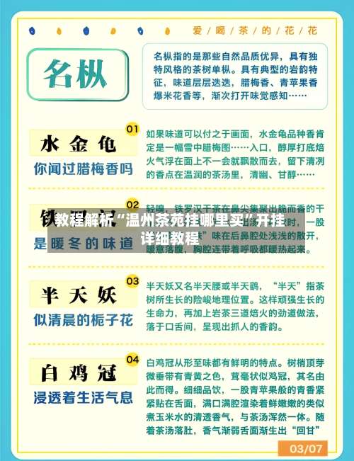 教程解析“温州茶苑挂哪里买”开挂详细教程-第1张图片