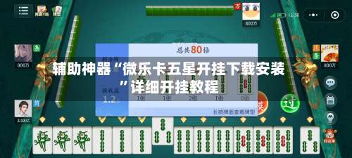 辅助神器“微乐卡五星开挂下载安装”详细开挂教程-第2张图片